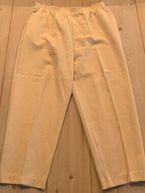 Vintage 80s Cricket Lane Limited Editions Retro Yellow Elastic Pants Women's 18